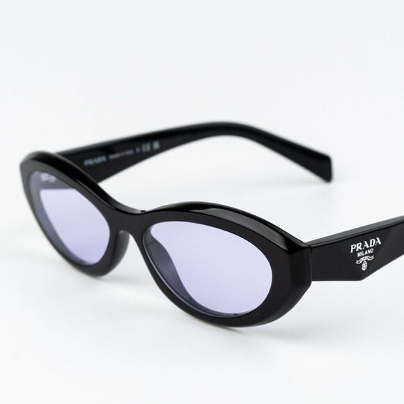NEW Prada PR26ZS 16K40J Black Violet Oval Women Sunglasses PR 26ZS main image 9
